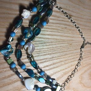 ❤️Necklace with blue beads, beautiful colors❤️